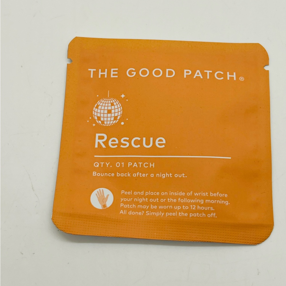 NWT The Good Patch Rescue: Bounce Back After a Night Out